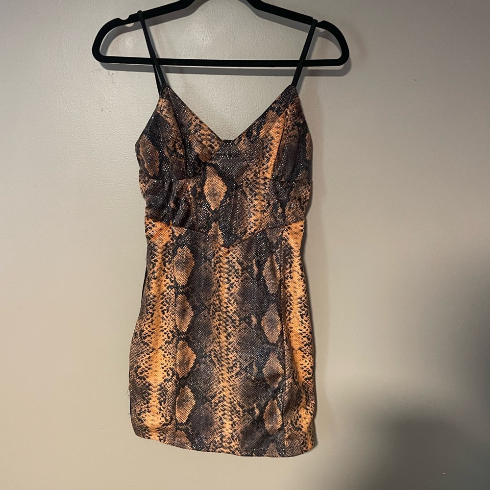 Tiger Mist snake mini dress